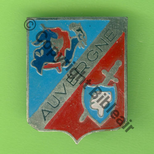 A1017NH GC.AUVERGNE  SM tole inox mince peinte Bol Dos lisse 31mm Src.Y.GENTY 105Eur(x2) 